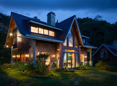 brown and black wooden house