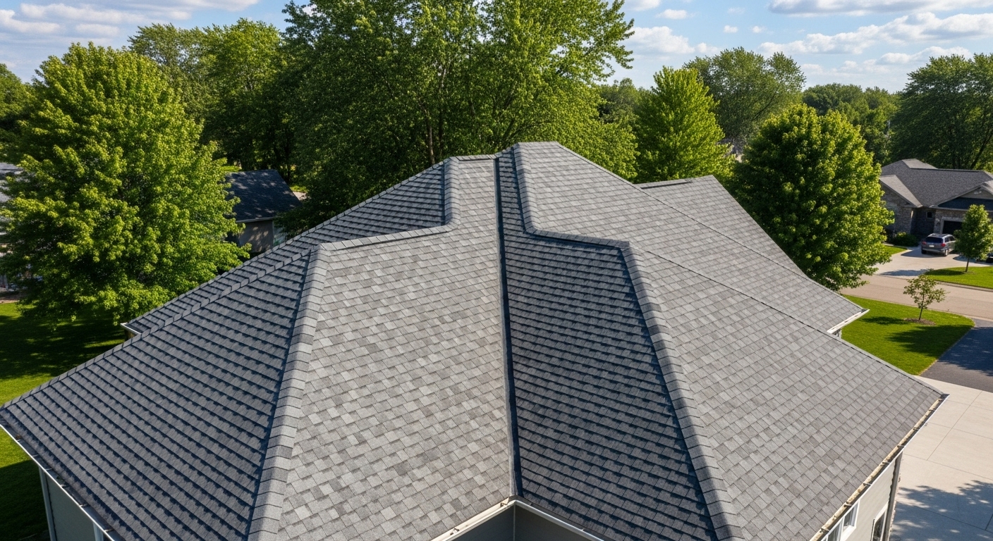 What does wind damage look like on architectural shingles